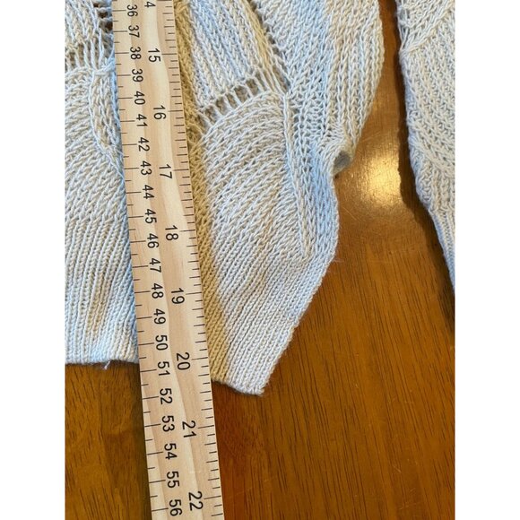 Anthropologie Staring at Stars Chunky Knit Open Weave Sweater Long Sleeve Comfor - Picture 5 of 8